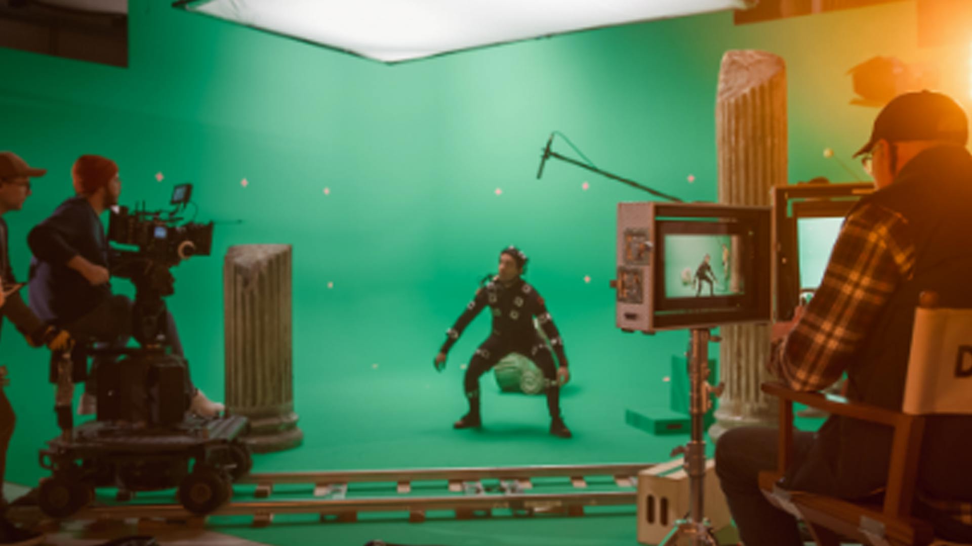Green screens used to be blue